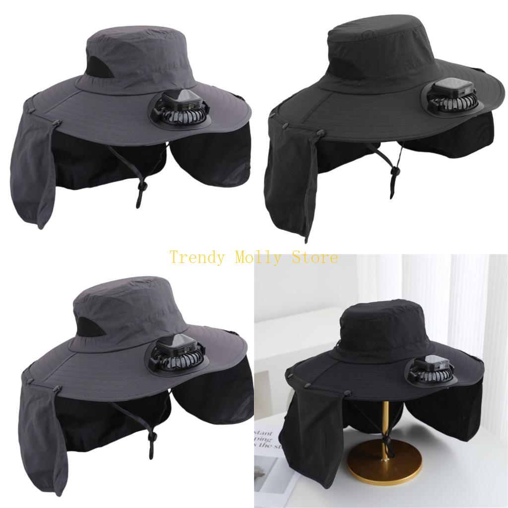 Packable Hat Nylon - Mũ quạt làm mát tự động