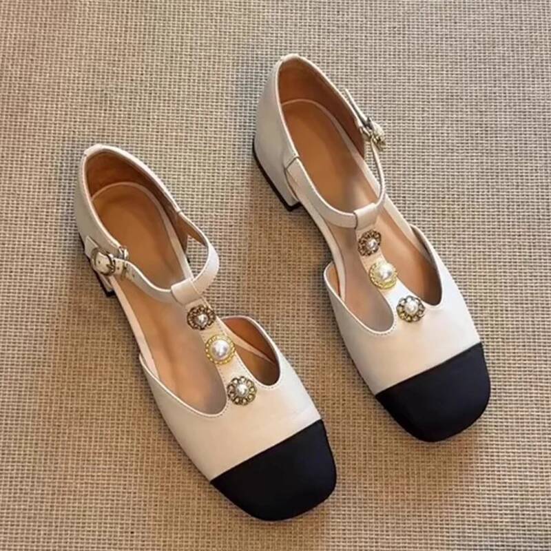Casual Sandal Leather - Women Square Toe Heeled Sandals Summer