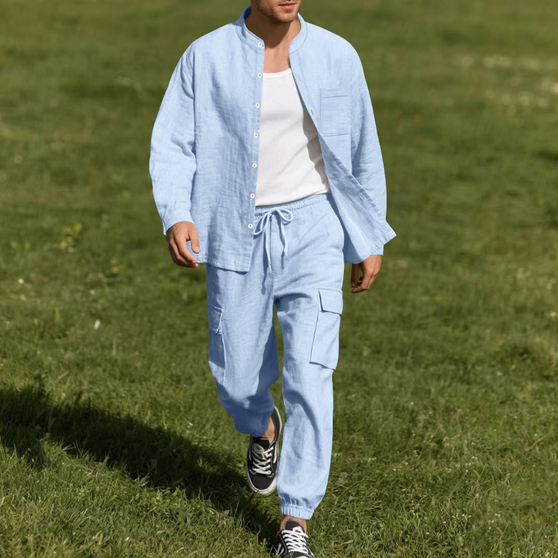 Men's Linen Breathable Two-Pie - đánh giá và giá Linen Shirt Breathable