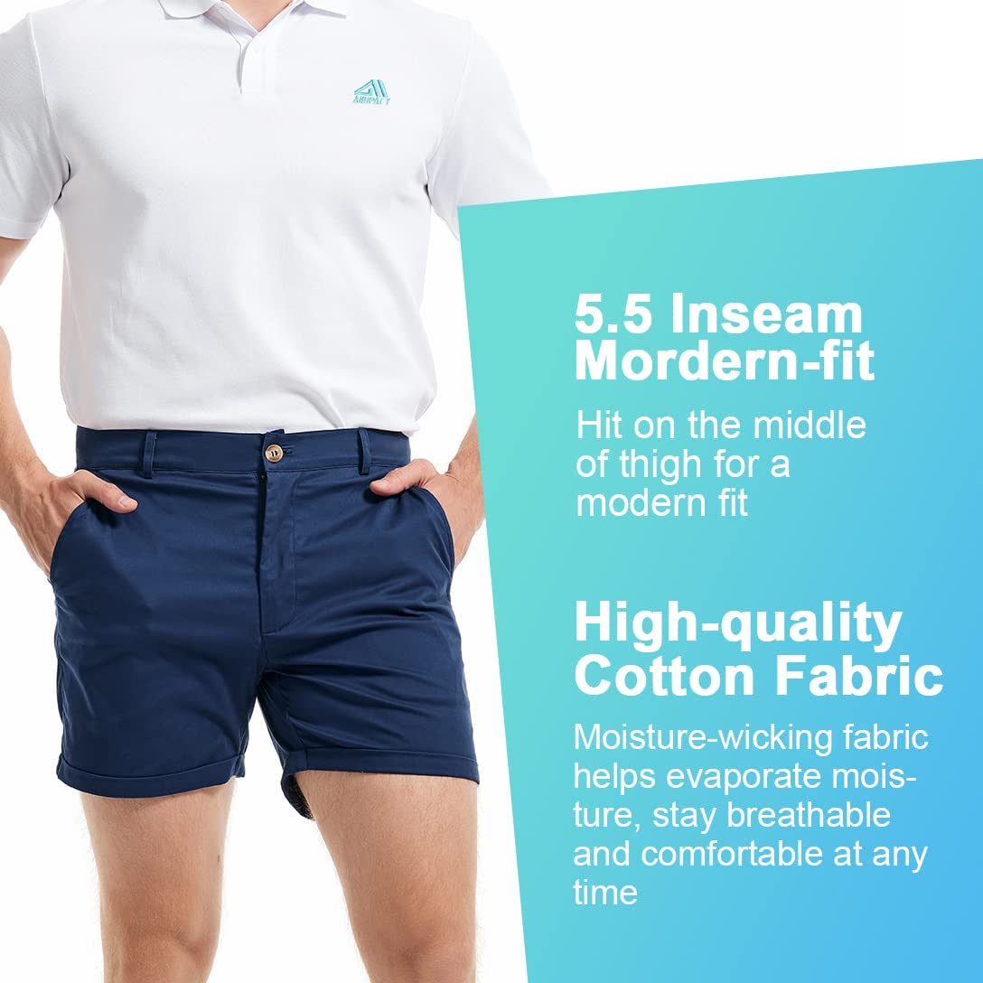 AIMPACT Nam Mùa Hè Slim-Fit 5  - đánh giá và giá Shorts Chino Slim