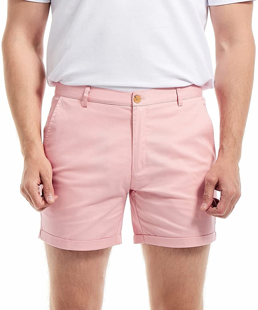 AIMPACT Nam Mùa Hè Slim-Fit 5  - đánh giá và giá Shorts Chino Slim