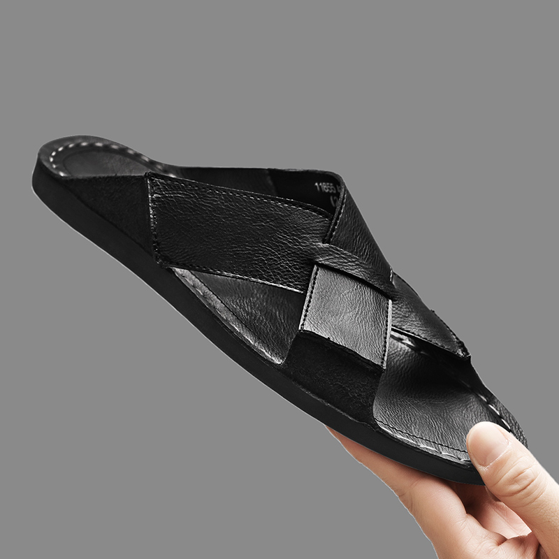 Fashion Genuine Leather Men Sl - đánh giá và giá Flip Flop Leather Men