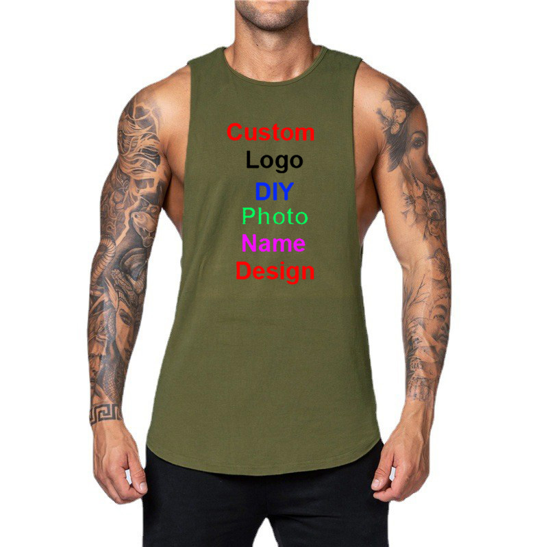 DIY Customized Logo Brand Gym  - đánh giá và giá Tank Top Muscle