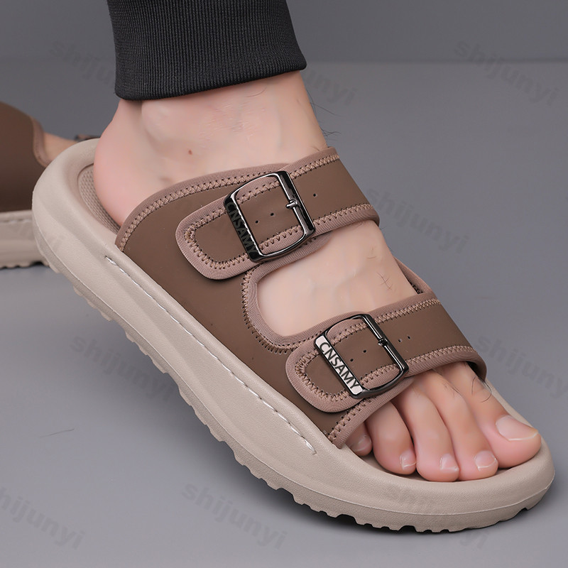 Men's Slippers 2025 Summer Bre - đánh giá và giá Flip Flop Leather Men
