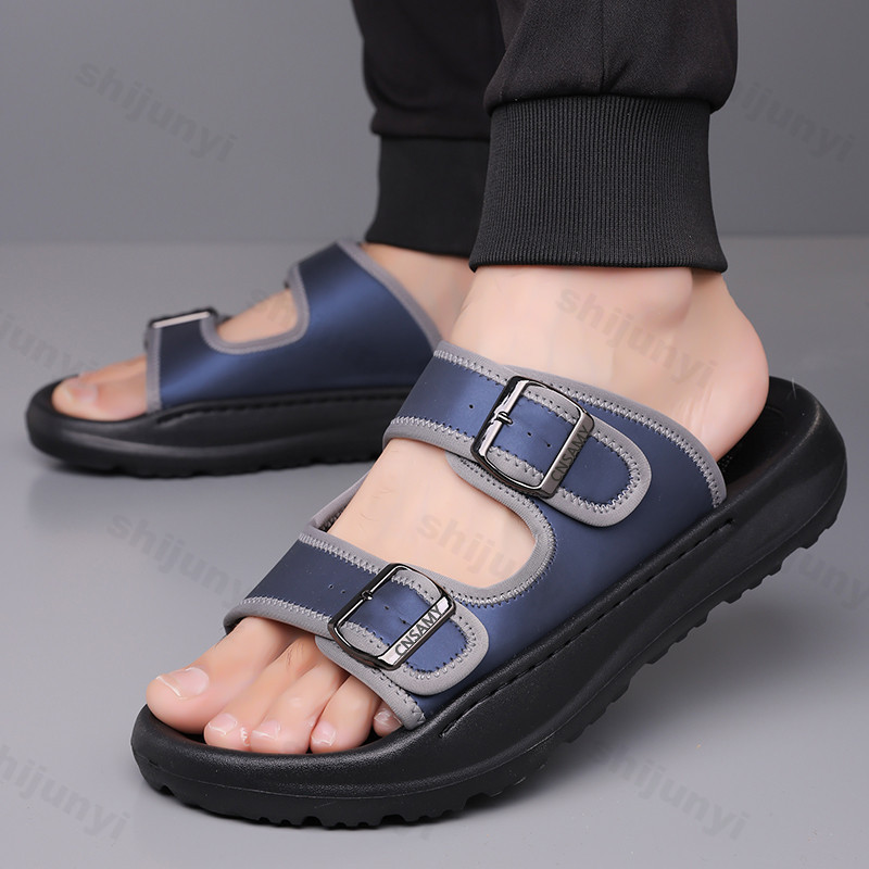Men's Slippers 2025 Summer Bre - đánh giá và giá Flip Flop Leather Men