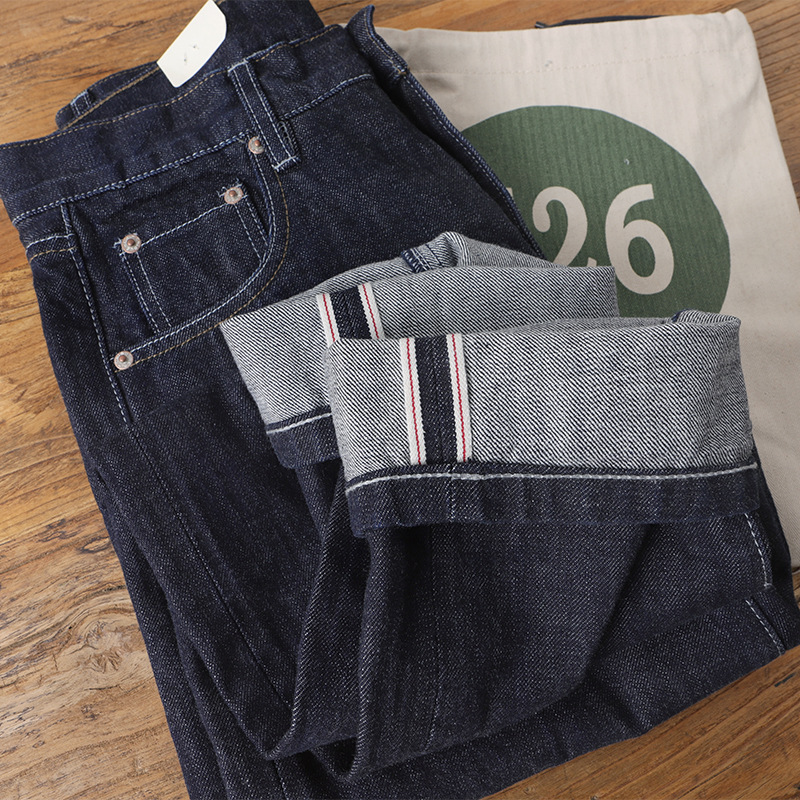 Amekaji 100% Cotton Men's Red  - đánh giá và giá Levis Jeans 501