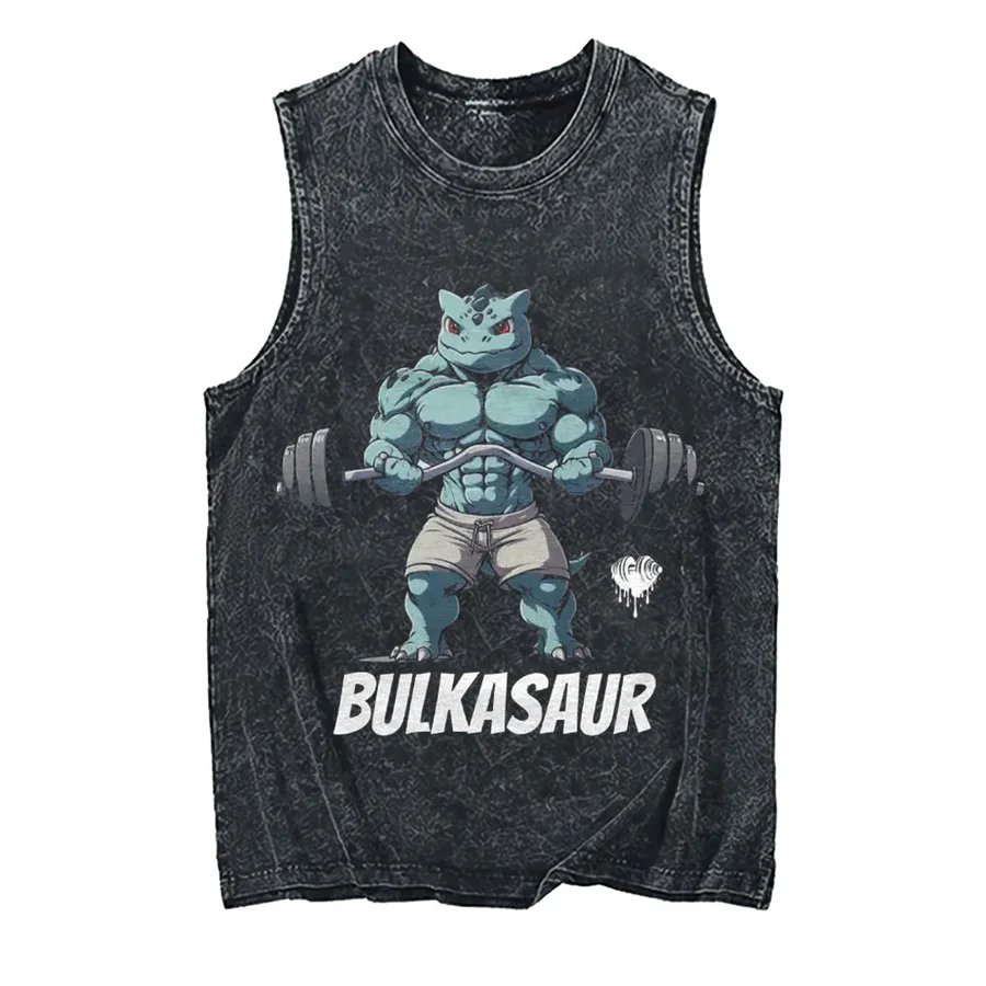 2026 Pokemon Pikachu Acid Wash - đánh giá và giá Tank Top Muscle
