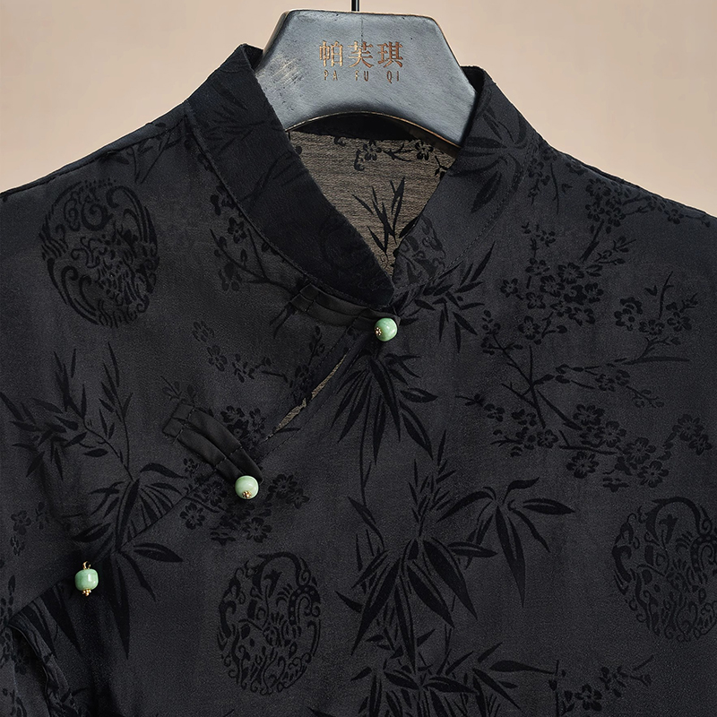 Retro Thin Shirt New Chinese S - đánh giá và giá Shirt Camp Collar