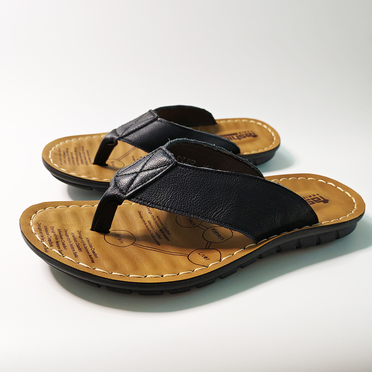 Mùa Hè Cho Nam Dép Da Thật Chí - đánh giá và giá Flip Flop Leather Men