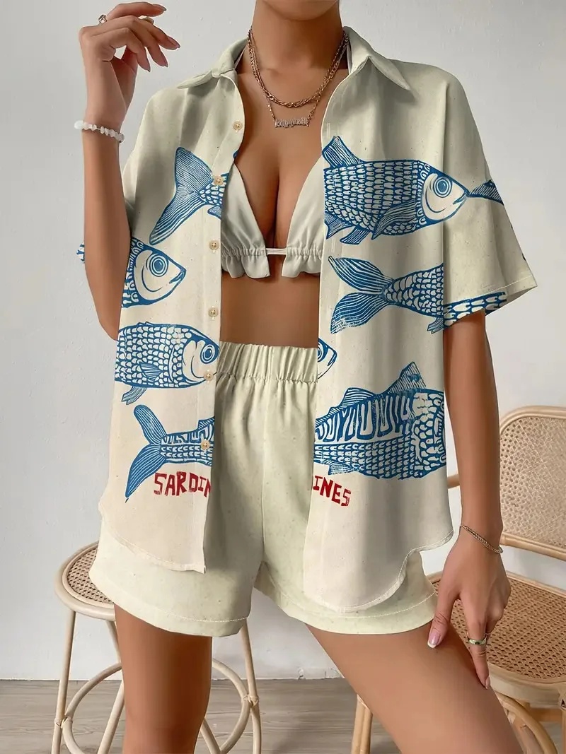 Fashion Print Beach Holiday 2- - đánh giá và giá Shirt Camp Collar