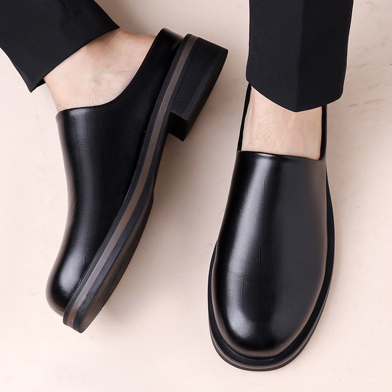 Men Slip-On Half Slippers, Thi - đánh giá và giá Flip Flop Leather Men