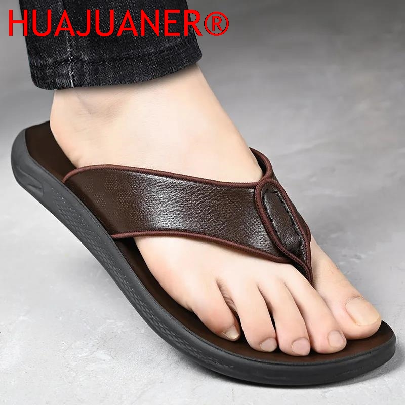 Casual Outdoor Men's Sandals S - đánh giá và giá Flip Flop Leather Men